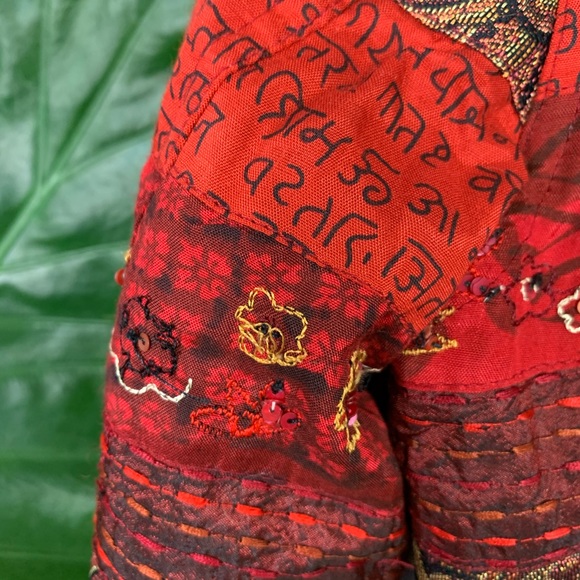 Chicos Striped Embroidered Jacket - Picture 6 of 7